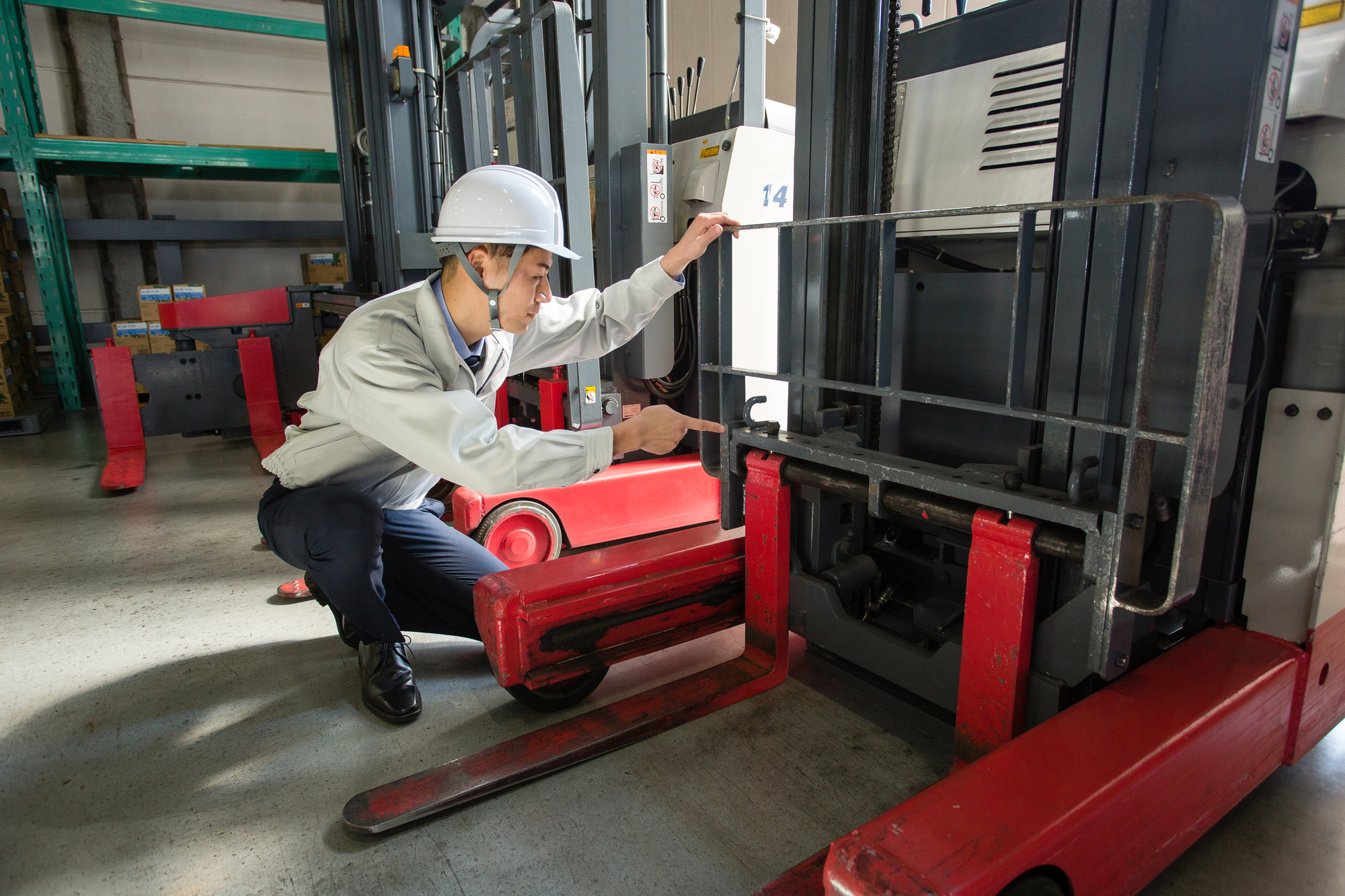 フォークリフト 現場点検